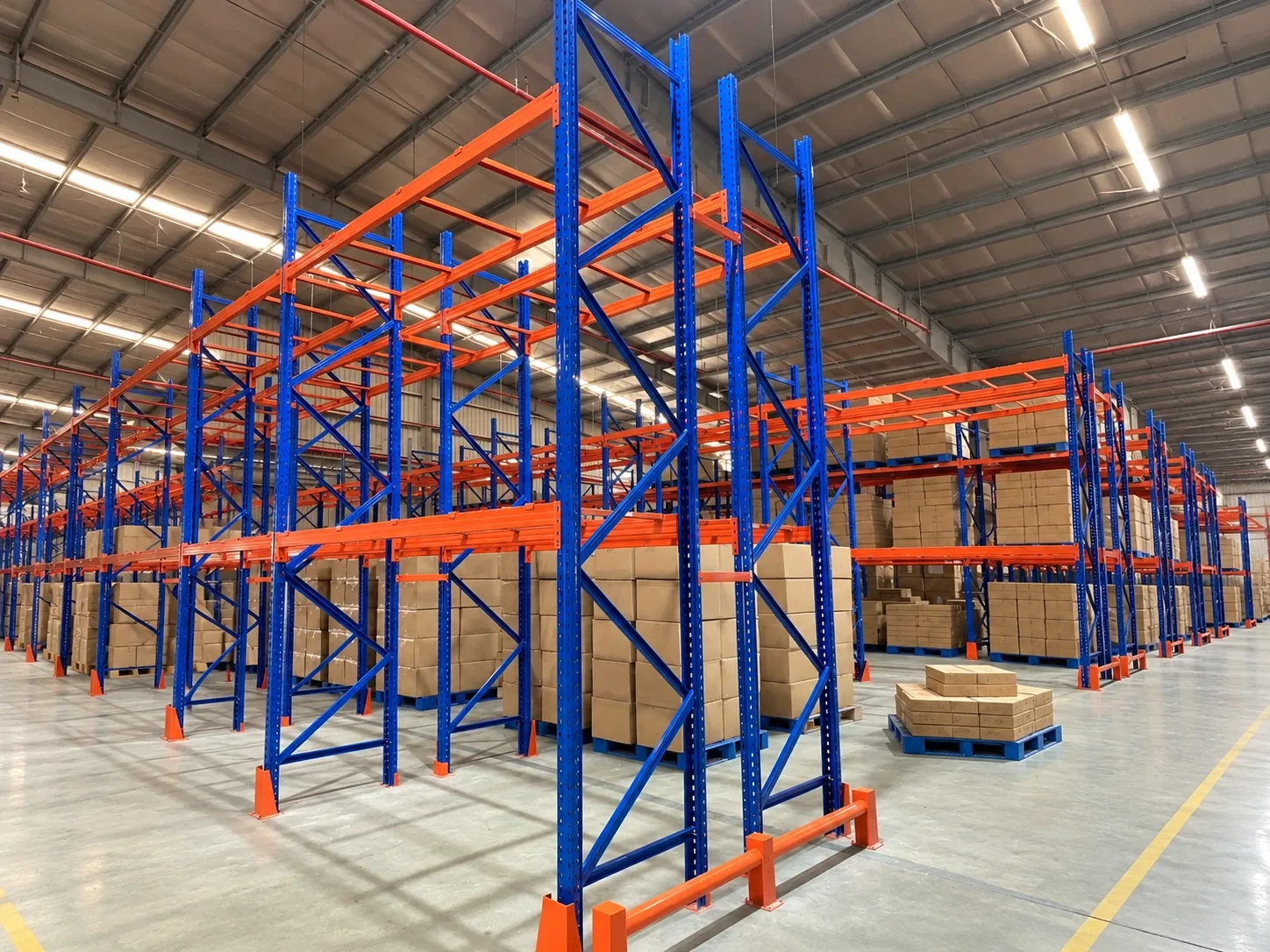 Kệ hạng nặng pallet 2 tầng 2700x1200x4000mm – Modul tiêu chuẩn