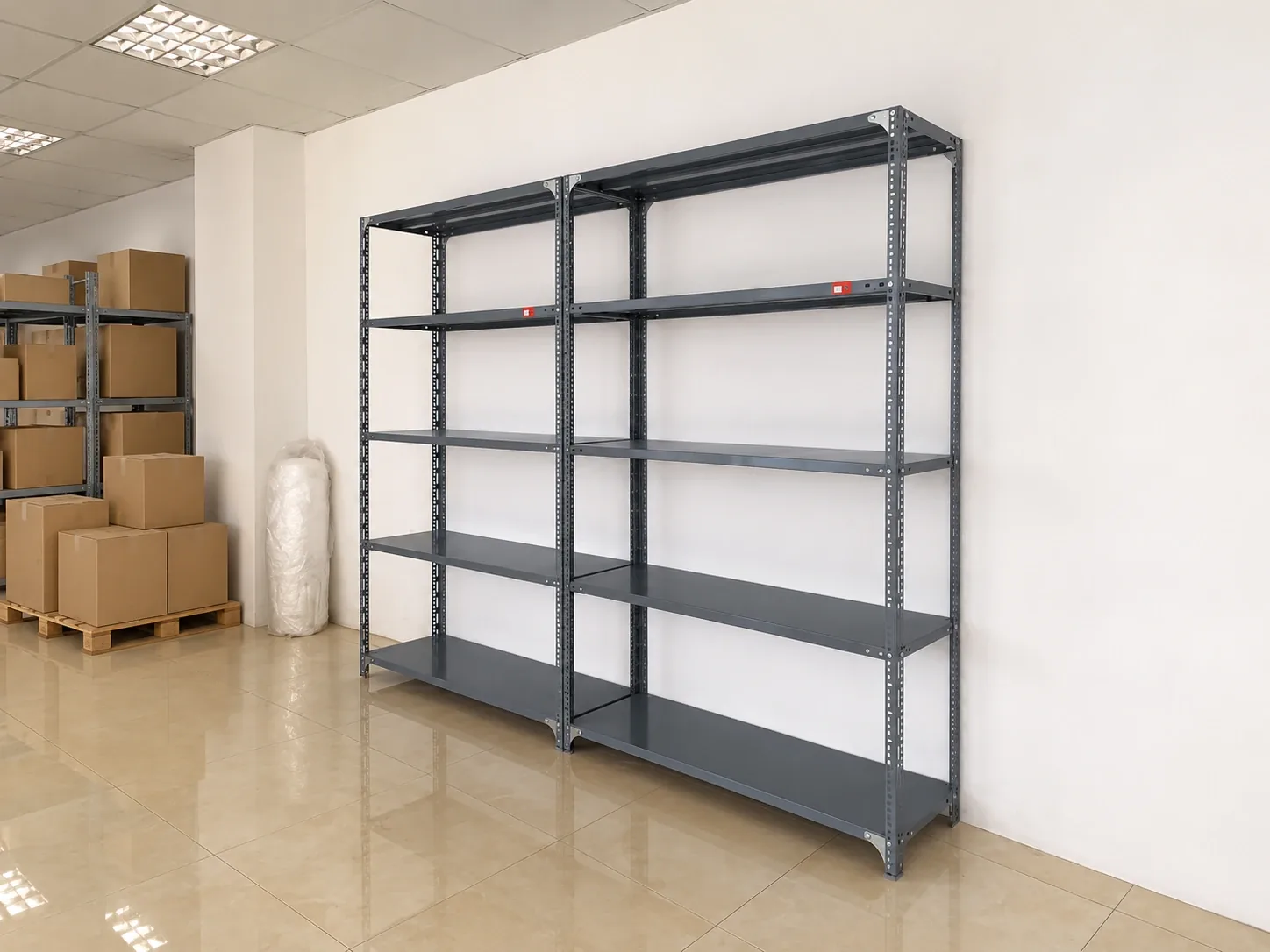 Kệ sắt v lỗ 5 tầng: dài 1000 x rộng 400 x cao 2000
