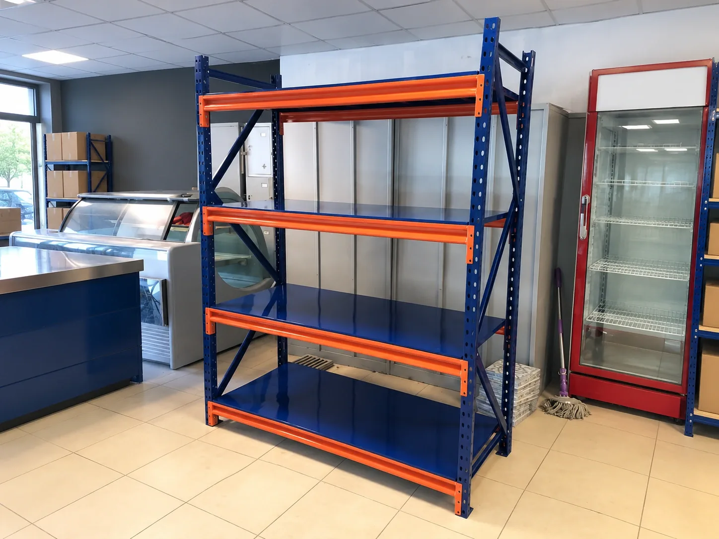 Kệ trung tải 4 tầng: dài 1500 x rộng 500 x cao 2000mm