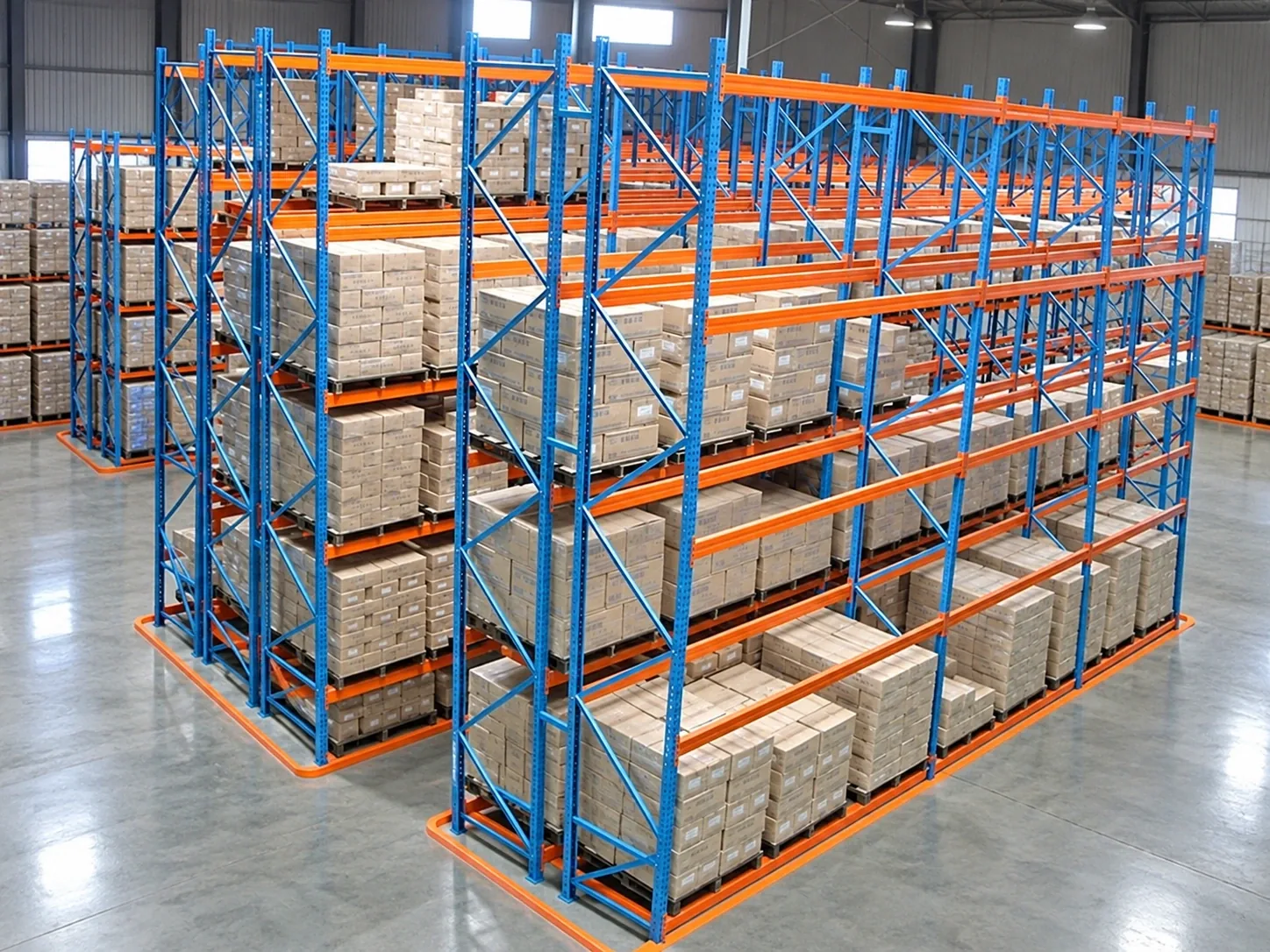 Kệ Selective 4 tầng pallet – mẫu 15