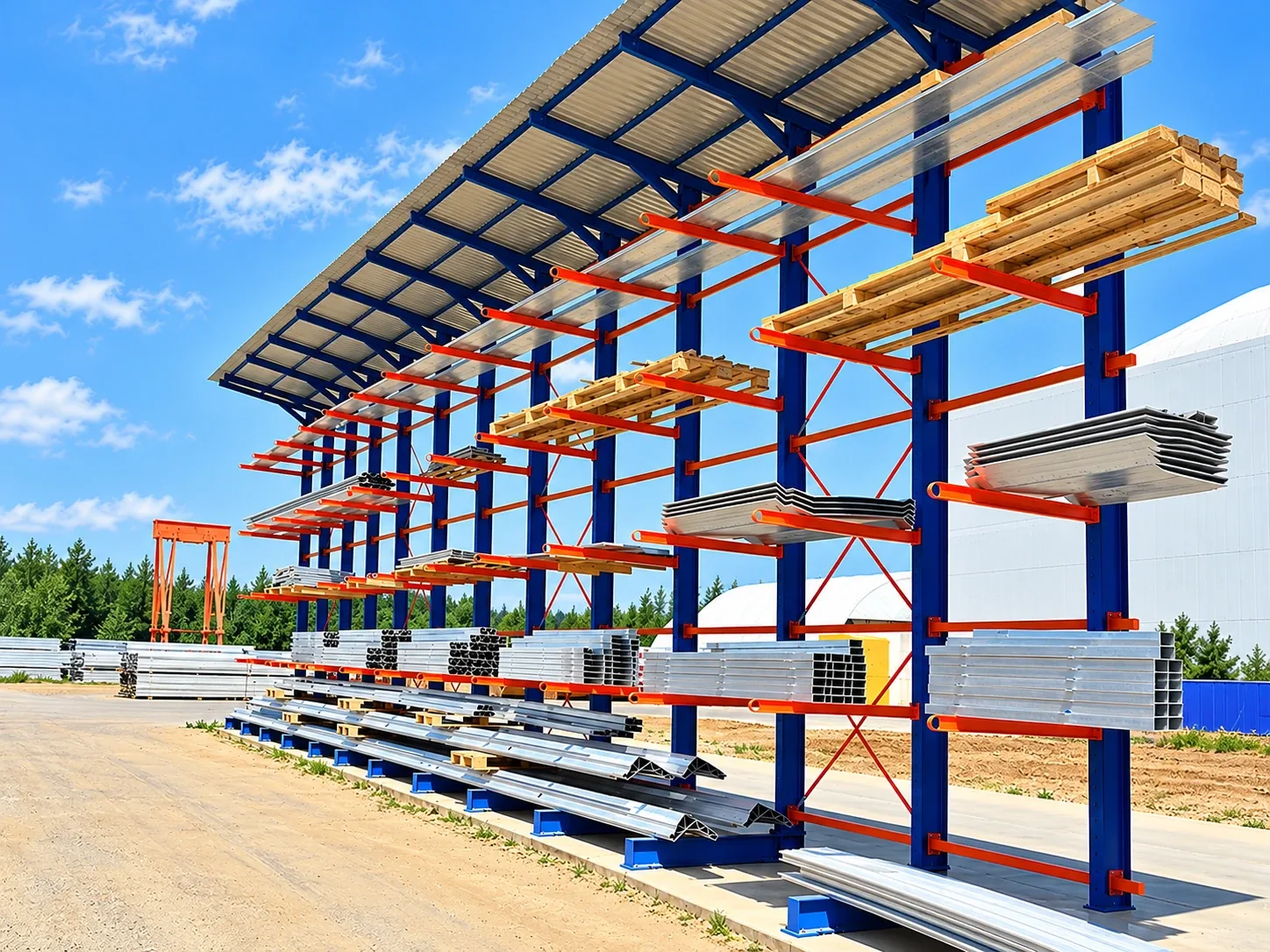 Kệ tay đỡ Cantilever cho hàng dài